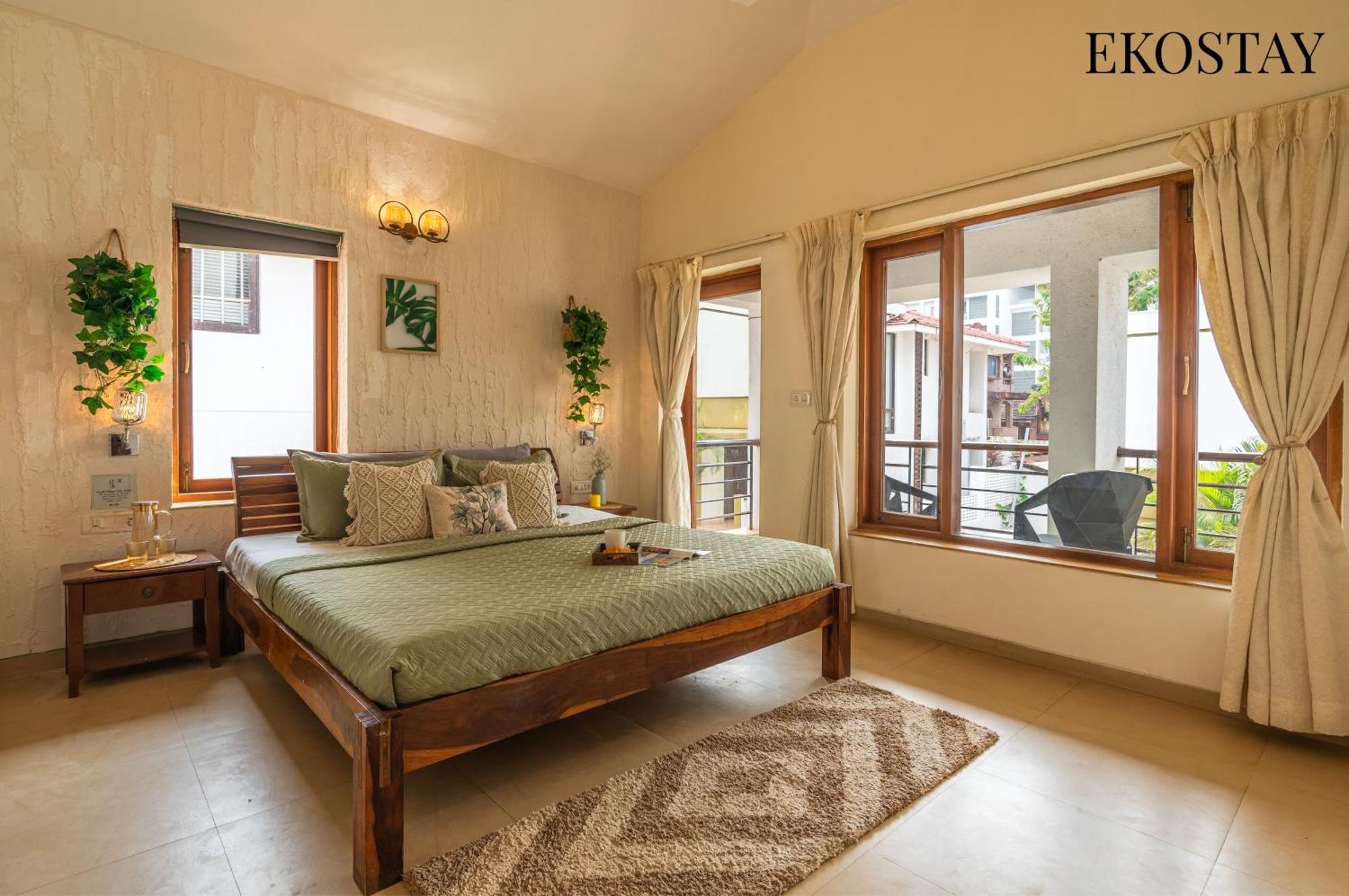Eko Stay - Solace Villa I Charming Villa Close To Candolim Beach ภายนอก รูปภาพ
